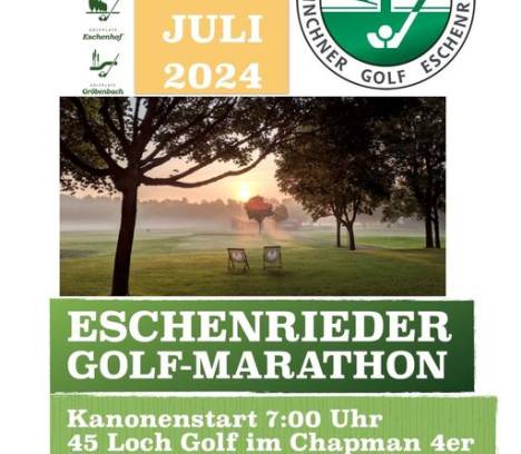 Die Anmeldung für den Eschenrieder Golfmarathon ist offen